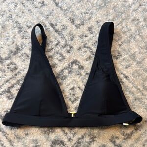 Summersalt Black Plunge Bikini Top